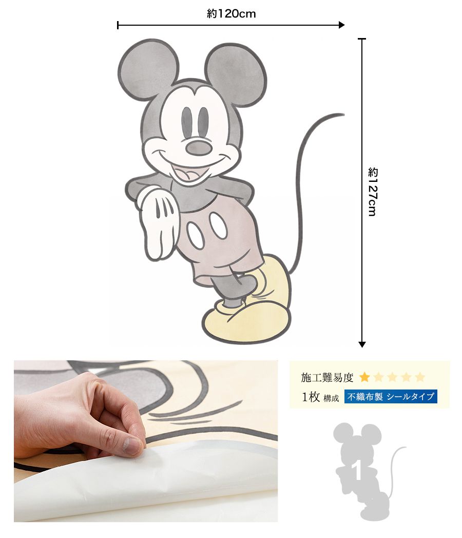 ドイツ製壁紙【12425】Mickey Essential ミッキーエッセンシャル