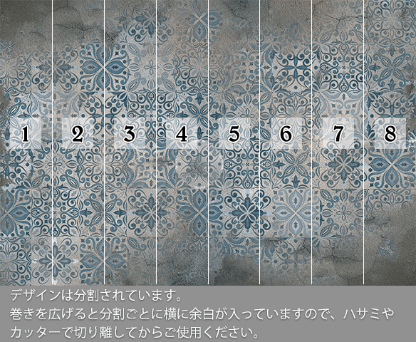 壁紙のデザインは分割されています